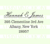 Wedding Return Address Elegant Self-inking Stamp